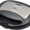 Elta Edelstahl Sandwichtoaster Sandwichmaker Sandwich Toaster Maker Grill 750 W