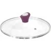 Broszio & Co Durandal CYK Deckel Topfdeckel Pfannendeckel Glasdeckel Pfanne 24cm Lila