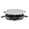 HKoenig RP85 Granitstein Raclettegrill, 8 Personen, 900 W