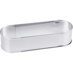 CHG Backring, Edelstahl, Stufenlos Verstellbar, Ca. 27 - 40 X 11 X 7 Cm