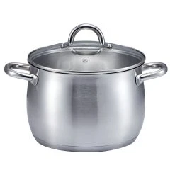 SSW Berlin SSW Kitchen Q Profi Plus Kochtopf Mit Deckel, Edelstahl, Ø 22 Cm, 5,9 L