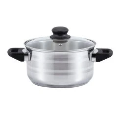 SSW Berlin SSW Olive Kochtopf Mit Deckel, Edelstahl, Ø 20 Cm 3,6 L