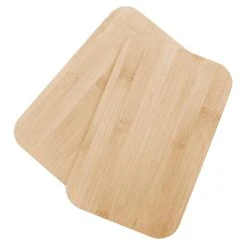 SSW Berlin SSW Frühstücksbretter Set Aus Bambus 2-teilig, Je 22x14x0,8cm
