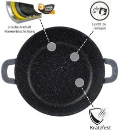 Cheffinger Diamant Kochgeschirr 6 Teilig Topf Induktion Alu Guss Kochtopfset Rot -KALDEWEI-Shop 8600298500 98209 prod 002