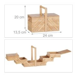 Relaxdays Nähkästchen Klein Aus Bambus -KALDEWEI-Shop 8600323900 100222040 prod 004