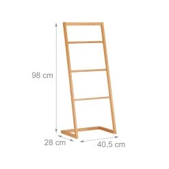 Relaxdays Handtuchhalter Bambus Freistehend -KALDEWEI-Shop 8600323900 100222330 prod 004