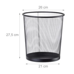 Relaxdays Papierkorb Rund Drahtgeflecht -KALDEWEI-Shop 8600323900 1002250646 prod 003
