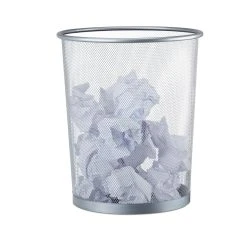 Relaxdays Großer Papierkorb Drahtgeflecht