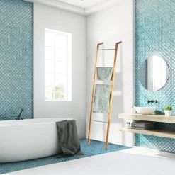 Relaxdays Leiterregal Handtuchhalter Bambus -KALDEWEI-Shop 8600323900 100242150 prod 003