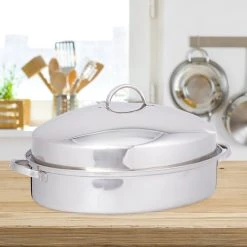 Relaxdays Bräter Mit Rost Und Deckel -KALDEWEI-Shop 8600323900 100247250 prod 003