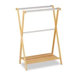 Relaxdays Handtuchhalter Stehend Bambus -KALDEWEI-Shop 8600323900 100321860 prod 009