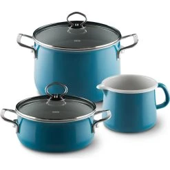 Riess Topfset 3-teilig AQUAMARIN