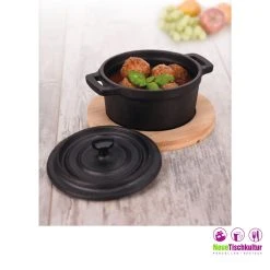 Neuetischkultur Mini-Topf Gusseisen Mit Deckel Inkl. Servierbrett -KALDEWEI-Shop 8600330400 50001140 prod 002