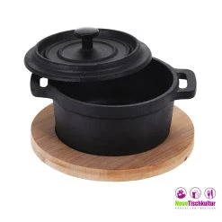 Neuetischkultur Mini-Topf Gusseisen Mit Deckel Inkl. Servierbrett -KALDEWEI-Shop 8600330400 50001140 prod 003
