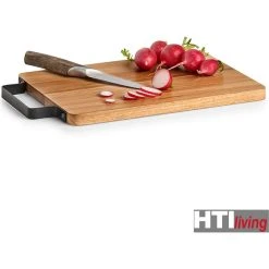 Neuetischkultur Schneidebrett Servierbrett Mit Metallgriff Akazienholz -KALDEWEI-Shop 8600330400 50002235 prod 004