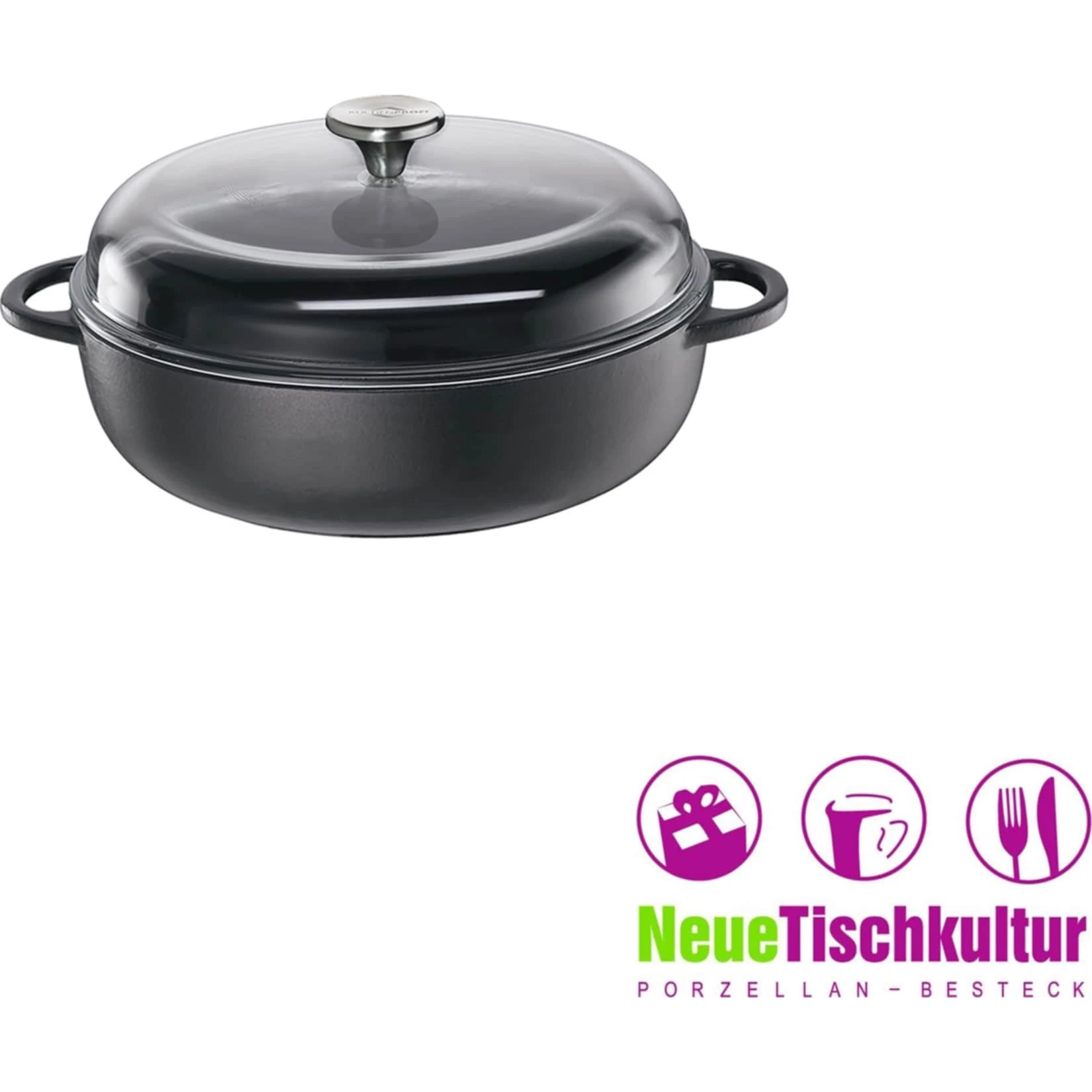 Neuetischkultur Bauernpfanne Mit Glasdeckel PROVENCE 4 Neuetischkultur Bauernpfanne Mit Glasdeckel PROVENCE – Bild 2