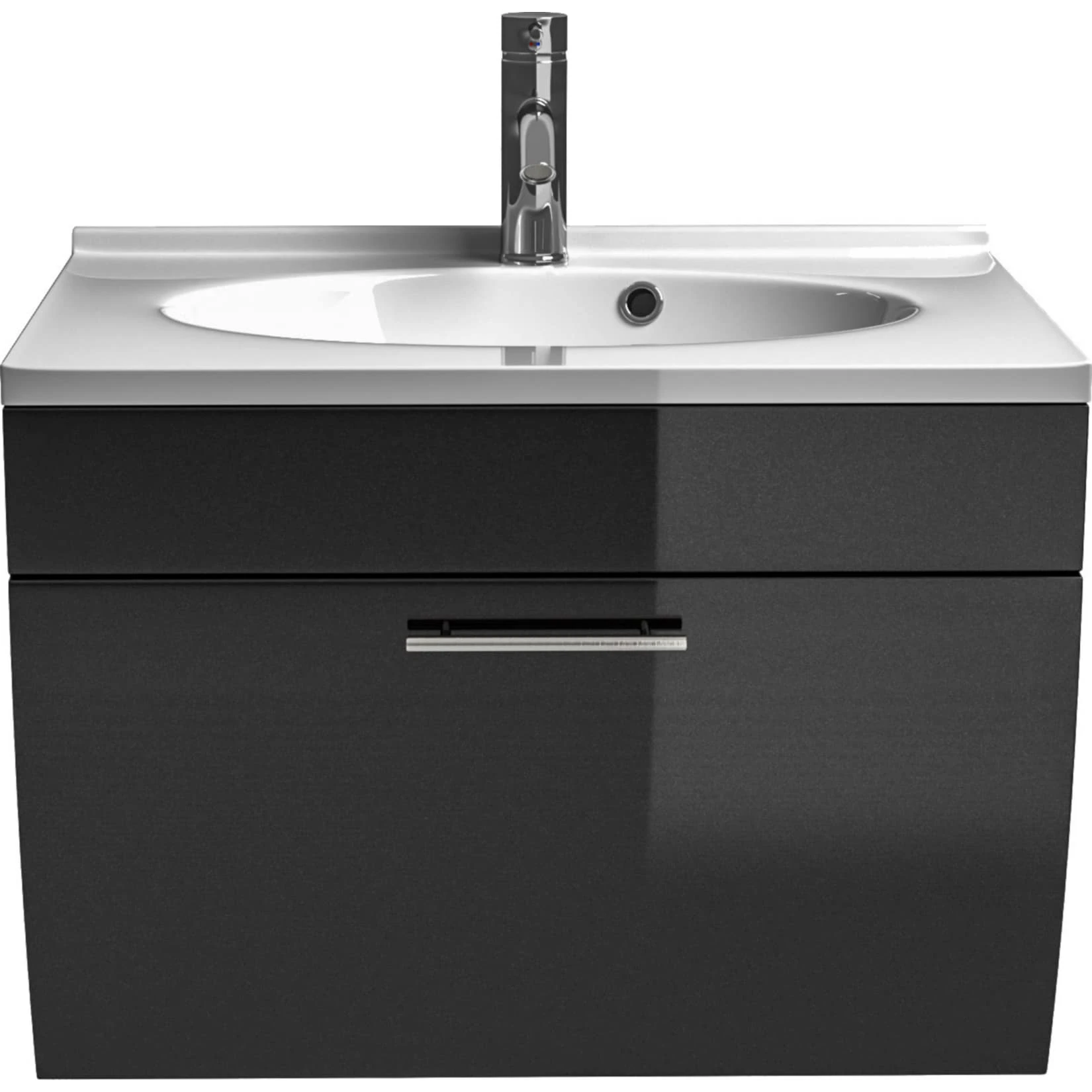 Posseik Waschplatz Salona Anthrazit Waschtisch Inkl. Mineralguss-Waschbecken 3 Posseik Waschplatz Salona Anthrazit Waschtisch Inkl. Mineralguss-Waschbecken