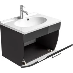 Posseik Waschplatz Salona Anthrazit Waschtisch Inkl. Mineralguss-Waschbecken 11 Posseik Waschplatz Salona Anthrazit Waschtisch Inkl. Mineralguss-Waschbecken -KALDEWEI-Shop 8600335800 13227 prod 004