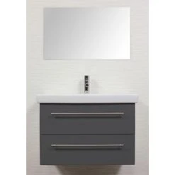 Villeroy & Boch Badmöbel Villeroy Und Boch Subway 2.0 80 Cm In Anthrazit Seidenglanz Waschbecken -KALDEWEI-Shop 8600335800 18720 prod 002