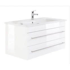 Badmöbel Villeroy & Boch Waschbecken Venticello 100 Cm In Weiß Hochglanz