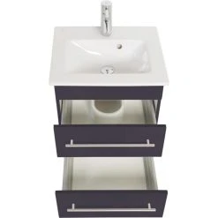 Badmöbel Inkl. Villeroy & Boch Waschbecken Venticello 50cm Anthrazit Seidenglanz -KALDEWEI-Shop 8600335800 18725 prod 004