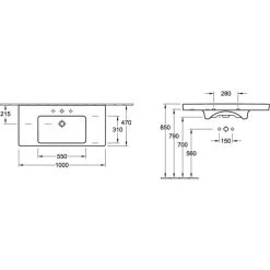 Badmöbel Inkl. Villeroy & Boch Waschbecken Subway 2.0 100cm -KALDEWEI-Shop 8600335800 18746 prod 004