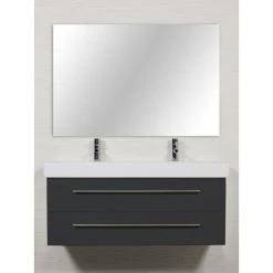 KERAMAG Waschtisch Doppel Waschbecken Bad Unterschrank Icon B: 120 Cm Anthrazit -KALDEWEI-Shop 8600335800 18775 prod 003