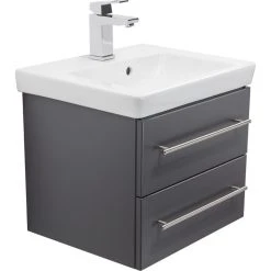 Badmöbel Inkl. Villeroy & Boch Waschbecken Subway 2.0 50cm Anthrazit Seidenglanz -KALDEWEI-Shop 8600335800 18787 prod 005