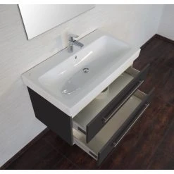 KERAMAG Waschtisch Waschbecken Unterschrank Icon B: 90 Cm Anthrazit Seidenglanz -KALDEWEI-Shop 8600335800 18792 prod 003