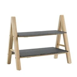 Trendfabrik Serviertablett Schiefer Schwarz