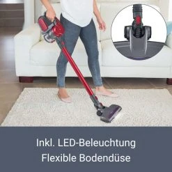 Juskys 2in1 Akku Staubsauger VAC100 Pro - Handstaubsauger Kabellos & Beutellos - Rot -KALDEWEI-Shop 8600348200 63630738 prod 003