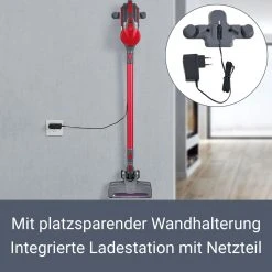 Juskys 2in1 Akku Staubsauger VAC100 Pro - Handstaubsauger Kabellos & Beutellos - Rot -KALDEWEI-Shop 8600348200 63630738 prod 005