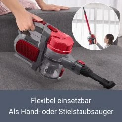 Juskys 2in1 Akku Staubsauger VAC100 Pro - Handstaubsauger Kabellos & Beutellos - Rot -KALDEWEI-Shop 8600348200 63630738 prod 006