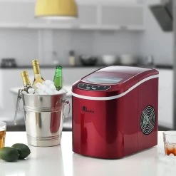 Juskys Eiswürfelmaschine IcyCube - 12 Kg / 24 Std. - Eiswürfel In 7 - 13 Min - 2,4 L Tank - Rot -KALDEWEI-Shop 8600348200 65920088 prod 002