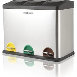 MAXCRAFT Mülleimer / Treteimer Mit 3 Behältern - 60 Liter (3 X 20 Liter) -KALDEWEI-Shop 8600348300 6468 prod 002