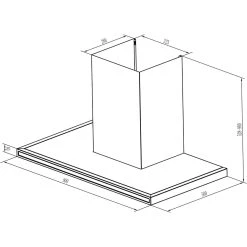 PKM T1-90 A++ IXEZ 90cm Dunstabzugshaube Edelstahl Umluft Abluft -KALDEWEI-Shop 8600349300 1195 prod 003