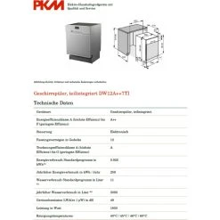 PKM DW12A++7TI Geschirrspüler 60cm Teilintegriert Spülmaschine -KALDEWEI-Shop 8600349300 1211 prod 003