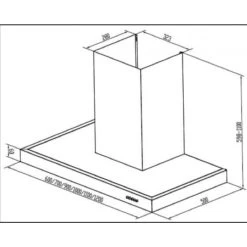 PKM 8090G Z LED 90cm Edelstahl Kaminabzugshaube Dunstabzugshaube A -KALDEWEI-Shop 8600349300 1270 prod 003