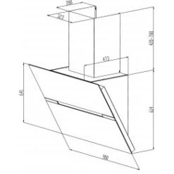 Umluftset Dunstabzugshaube + Filter PKM 9080WZ 90cm + Aktivkohlefilter -KALDEWEI-Shop 8600349300 1409 prod 002