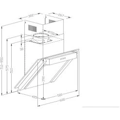 Umluftset Dunstabzugshaube PKM 9860LZ LED 60cm + Aktivkohlefilter -KALDEWEI-Shop 8600349300 1427 prod 002