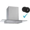 Umluftset Dunstabzugshaube + Aktivkohlefilter PKM GS1-60 CIXPH 60cm