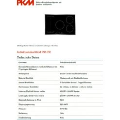 PKM IN5-FZ Induktionskochfeld 77cm Autark Touch Glaskeramik Flexzone -KALDEWEI-Shop 8600349300 1452 prod 003
