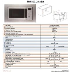 PKM MW800-20.8EB Einbau Mikrowelle Edelstahl 800Watt -KALDEWEI-Shop 8600349300 1473 prod 003