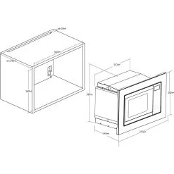 PKM MW820EBM Einbau Mikrowelle Edelstahl 800Watt -KALDEWEI-Shop 8600349300 1491 prod 003