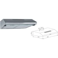 PKM KHU-603 Edelstahl Dunstabzugshaube 60cm Unterschrank Unterbau Filter -KALDEWEI-Shop 8600349300 1828 prod 005