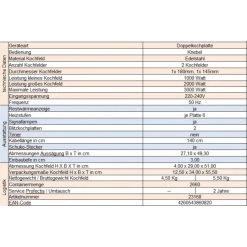 PKM KF-GE-2F Kochfeld Autark Doppelkochplatte Doppelkochfeld Edelstahl -KALDEWEI-Shop 8600349300 1831 prod 002
