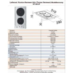 PKM KF-GE-2F Kochfeld Autark Doppelkochplatte Doppelkochfeld Edelstahl -KALDEWEI-Shop 8600349300 1831 prod 003