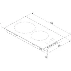PKM KF-GK-2F Einbaukochfeld 2er Glaskeramik Kochfeld Autark Doppelkochfeld -KALDEWEI-Shop 8600349300 1843 prod 002