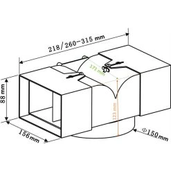 Umluftweiche Universal Für Dunstabzugshauben PKM AT150-4 -KALDEWEI-Shop 8600349300 1896 prod 002
