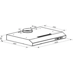 PKM KHU-602-H Dunstabzugshaube Abzugshaube Breite 60cm Unterbauhaube -KALDEWEI-Shop 8600349300 1917 prod 002